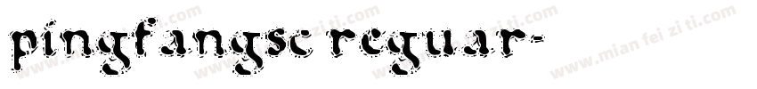 pingfangsc reguar字体转换